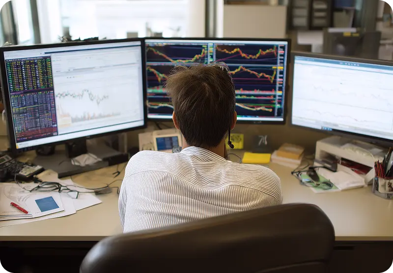 Trading strategies on screens